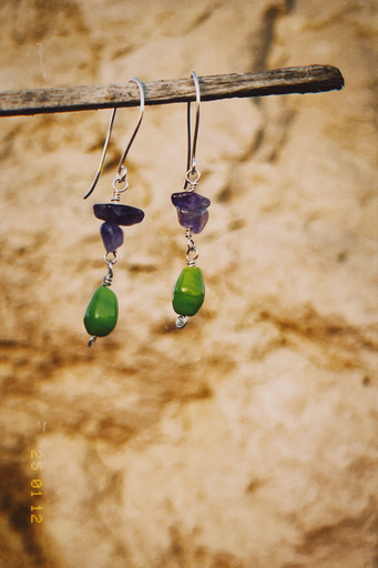 Amatista y Vidrio Verde